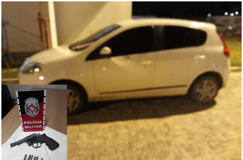 Imagem Carro e Revólver