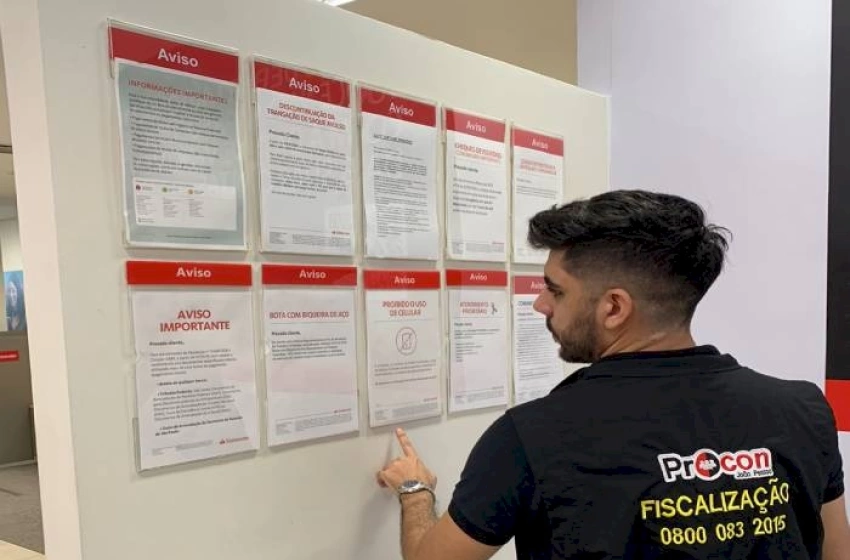 Imagem Operação Banco Saudável autua 13 agências bancárias da Capital