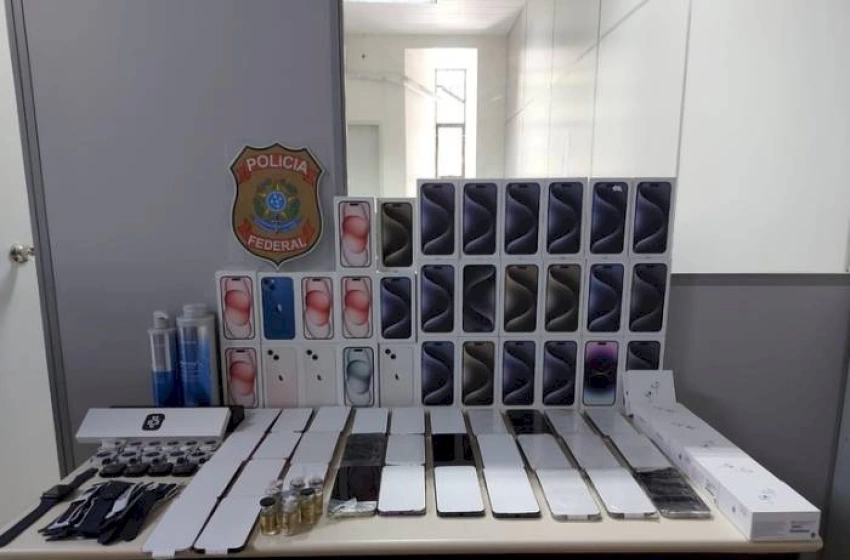 Imagem Prisão de mulher com cerca de R$ 500 mil em aparelhos eletrônicos