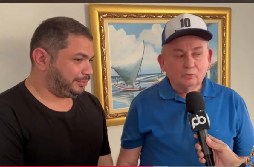 Imagem Júnior do Peixe ao lado ex-prefeito, Zé de Pedrinho