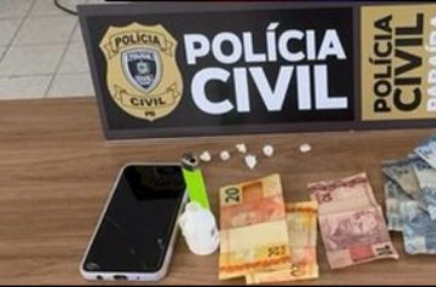 Imagem Droga apreendida pela Polícia Civil na cidade de Pombal