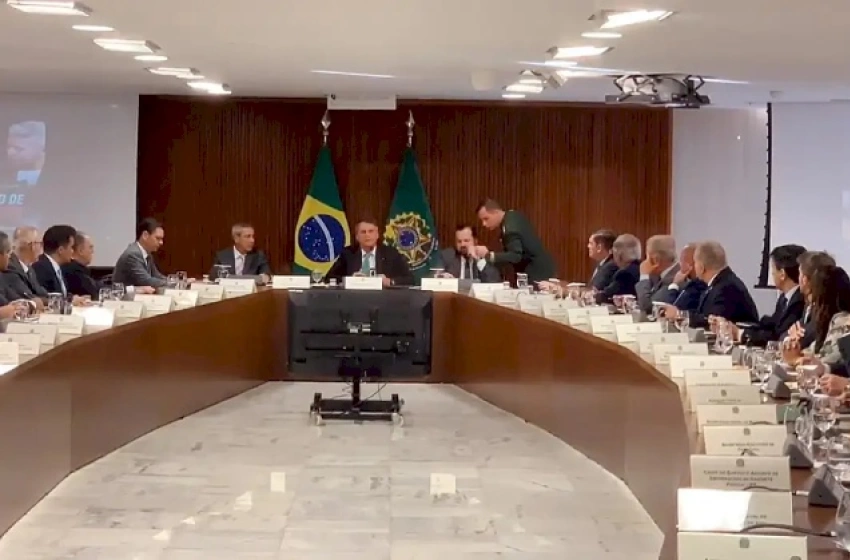 Imagem Ex-presidente, Jair Bolsonaro e sua ministerial
