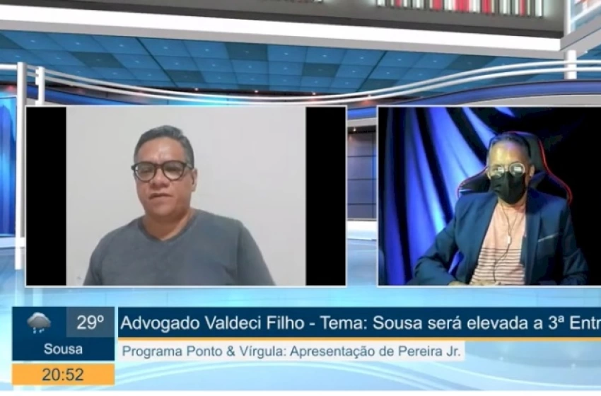 Imagem Advogado, Valdeci Filho comenta Sousa na 3a Entrância 