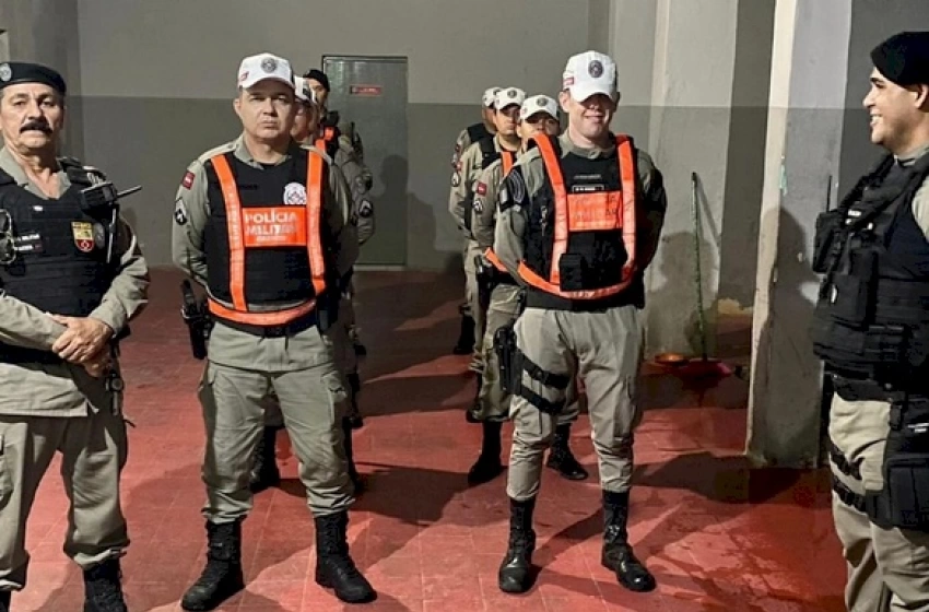 Imagem Segurança da terceira noite do carnaval da cidade de Sousa