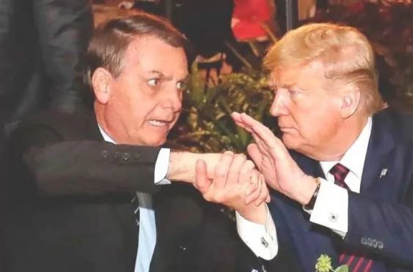 Imagem Bolsonaro e Donald Trump