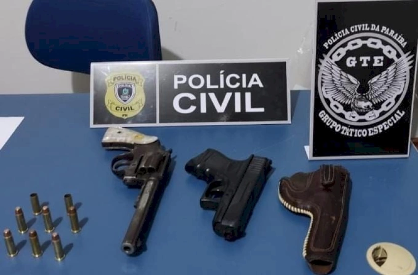 Imagem Armas apreendidas pela Polícia Civil na Operação Madatum
