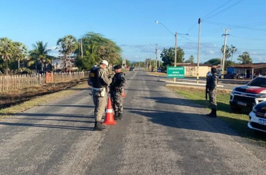 Imagem Operação Paradigma realizada pela PM em Lagoa das Estrelas, na cidade de Sousa 