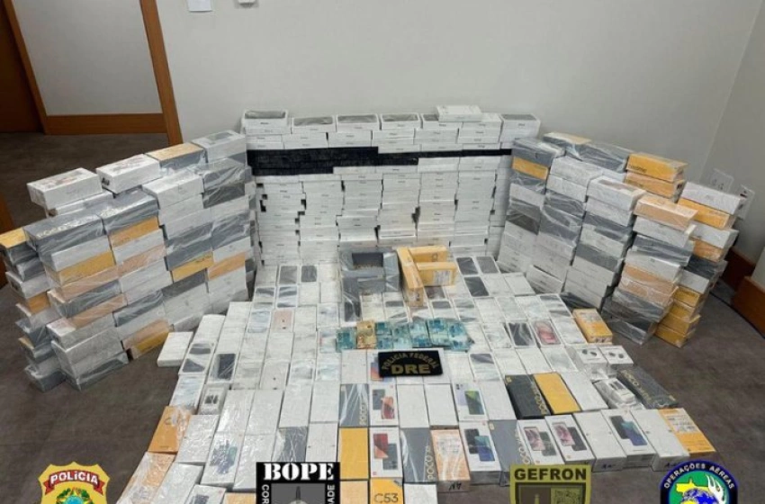 Imagem Apreensão de carga de celulares sem documentação fiscal em MT