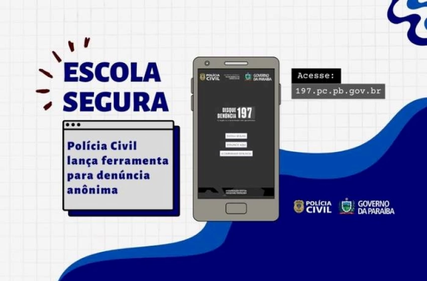 Imagem Ferramenta para denúncia anônima de ameaças e ataques a escolas no estado