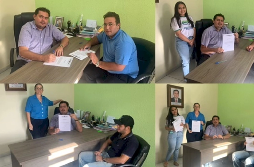 Imagem Assinatura de convênio para construção do CEO e ampliação de escola em Nazarezinho