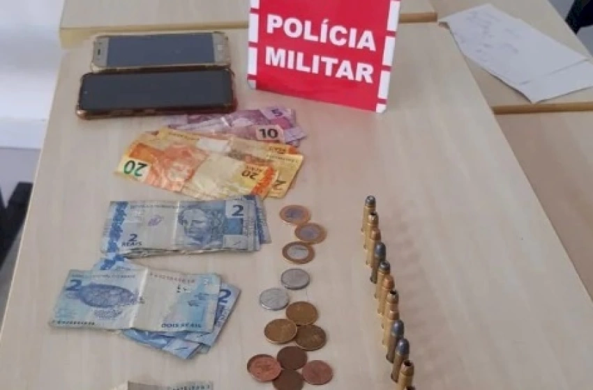 Imagem Arma de fogo apreendida pela polícia militar em Tavares 