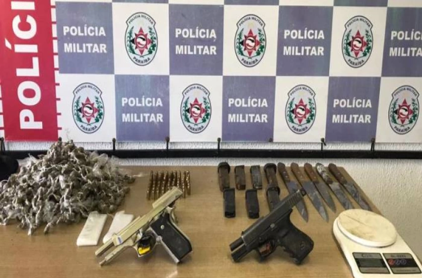 Imagem Armas e Drogas Apreendidas