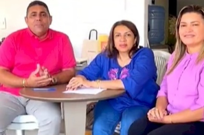 Imagem João Neto, Valéria Rita e Cida Ramos 