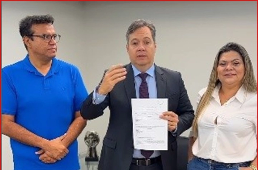 Imagem Emmanuel Messias, Júnior Araújo, e Socorro Félix