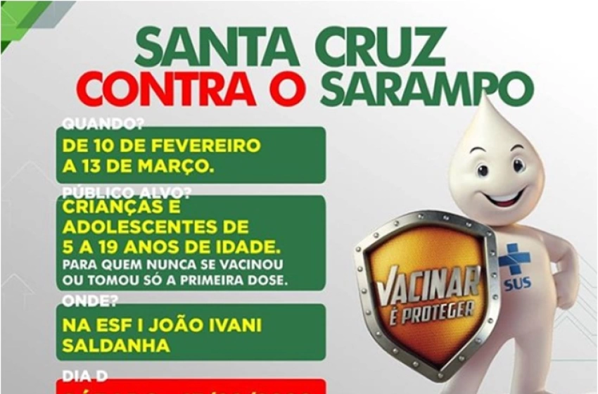 Imagem Vacinação contra o Sarampo