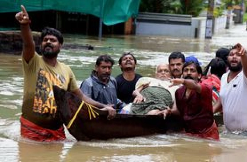 Imagem Enchentes na Índia