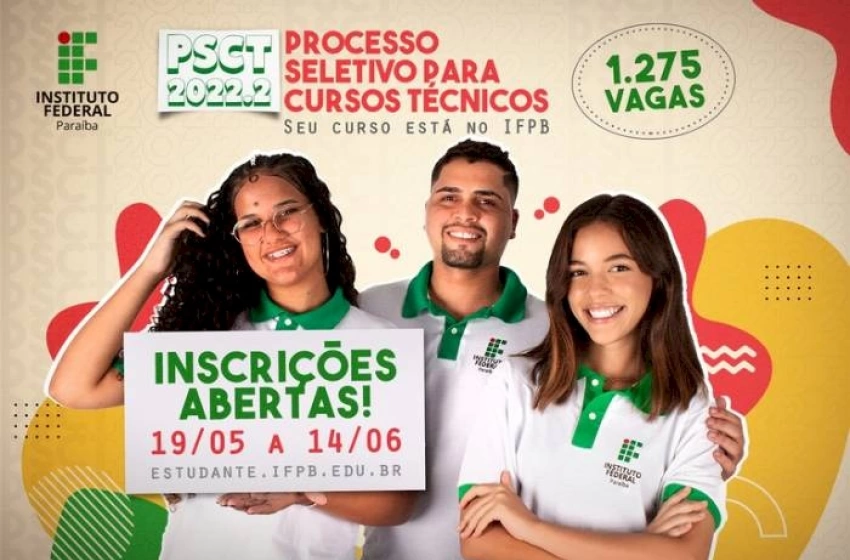 Imagem Inscrições para mais de mil vagas em cursos técnicos profissionalizantes na modalidade subsequente