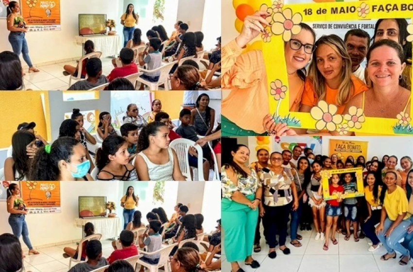 Imagem Ações alusivas ao o Dia Nacional de Combate ao Abuso e Exploração Sexual de Crianças e Adolescentes.