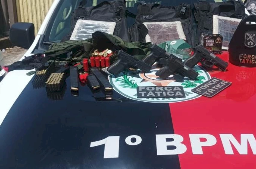 Imagem Polícia apreende arsenal de organização criminosa e captura suspeito de homicídio