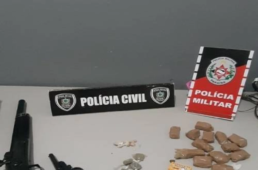 Imagem Armas e Drogas Apreendidas