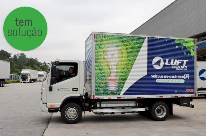 Imagem Empresa de logística coloca primeiro caminhão 100% elétrico para rodar em São Paulo