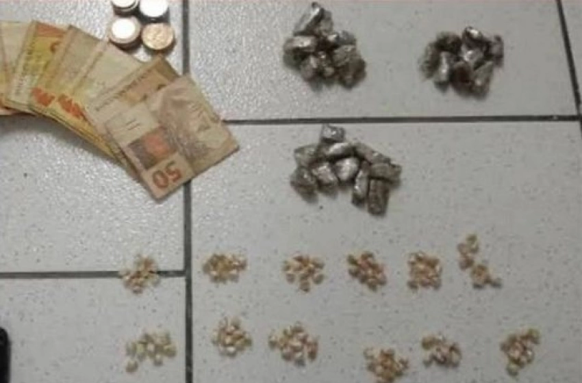 Imagem Homem preso com drogas durante ação da PM, em Cajazeiras