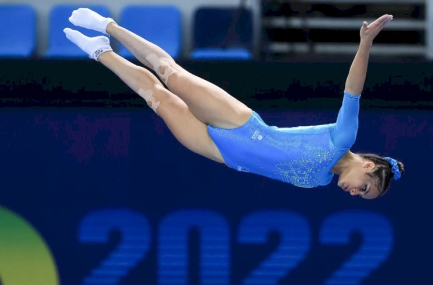 Imagem Camilla Gomes ginastica de trampolim pan americano
