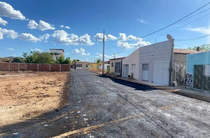 Imagem Pavimentação de ruas na cidade de Sousa