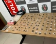 Drogas apreendidas em ação da PM