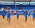 Treino para o Mundial de Handebol de Praia