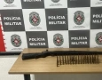 Fuzil e munições apreendidos pela PM