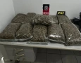Drogas apreendidas em ação da PM e da PRF