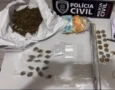 Drogas apreendidas em ação da Polícia Civil