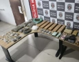 Drogas apreendidas em ação da Polícia Militar
