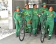 Entrega de triciclos para catadores de materiais recicláveis