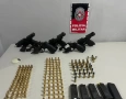 Armas e munições apreendidas pela Polícia Militar