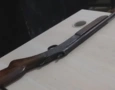 Espingarda apreendida pela polícia militar em São João do Rio do Peixe 