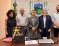 João Azevedo com o Presidente da FCDL-PB, José Lopes da Silva Neto