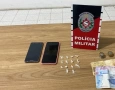 Drogas apreendidas em ação da Polícia Militar