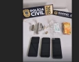 Material ilícito apreendido em ação da Polícia Civil