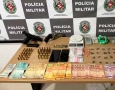 Material ilícito apreendido em ação da Polícia Militar