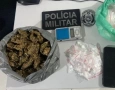 Material ilícito apreendido em ação da Polícia Militar
