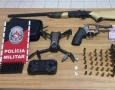 Material ilícito apreendido em ação da Polícia Militar