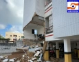 Desabamento de parte da estrutura de prédio em JP