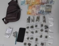 Drogas apreendidas em ação da Polícia Militar