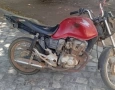 Moto adulterada apreendida pela polícia militar em Cajazeiras 