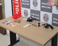 Arma e munições apreendidas em ação da PM