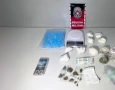 Material ilícito apreendido em ação da Polícia Militar