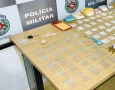 Drogas apreendidas pela polícia militar no município de Cabedelo 