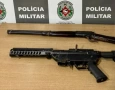 Armas de fogo apreendidas em operação integrada na Capital 